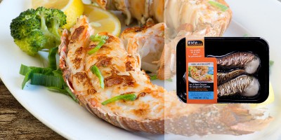 Les 3 Demi-Queues précoupées de Langouste Caraïbes 315 g