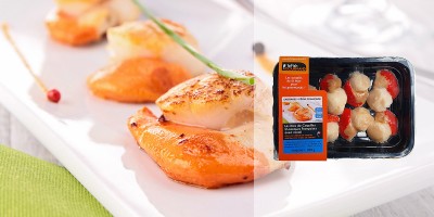 Les Noix de Coquilles St Jacques France avec corail 300 g