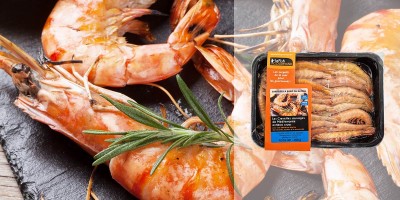 Crevette sauvage de Méditerranée crue surgelée - Recette sautées à la plancha