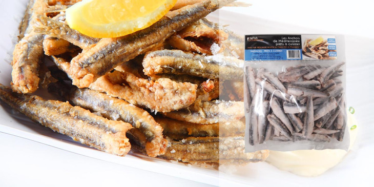 Anchois méditerranée surgelés - Recette tapas Espagnol frits et jus de citron