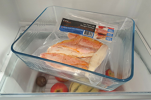 Décongélation préconisée leFish GOURMAND sachet sous vide au réfrigérateur